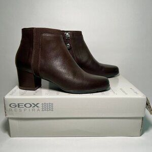 NWOT Geox Respira Leather Ankle Boots — D Annya M. A - Nappa D745VA